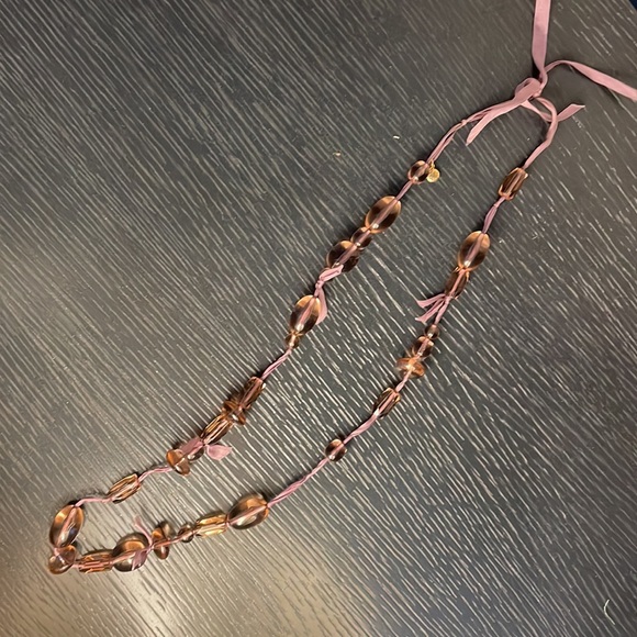 J Crew crew cuts necklace on ribbon - Picture 7 of 9